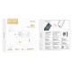 Бездротові Bluetooth навушники HOCO EW56 Plus Generoso true wireless ANC noise reduction BT 5.3 White